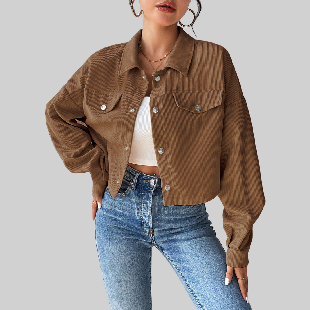 Sienna | Classic Collared Button-Front Jacket