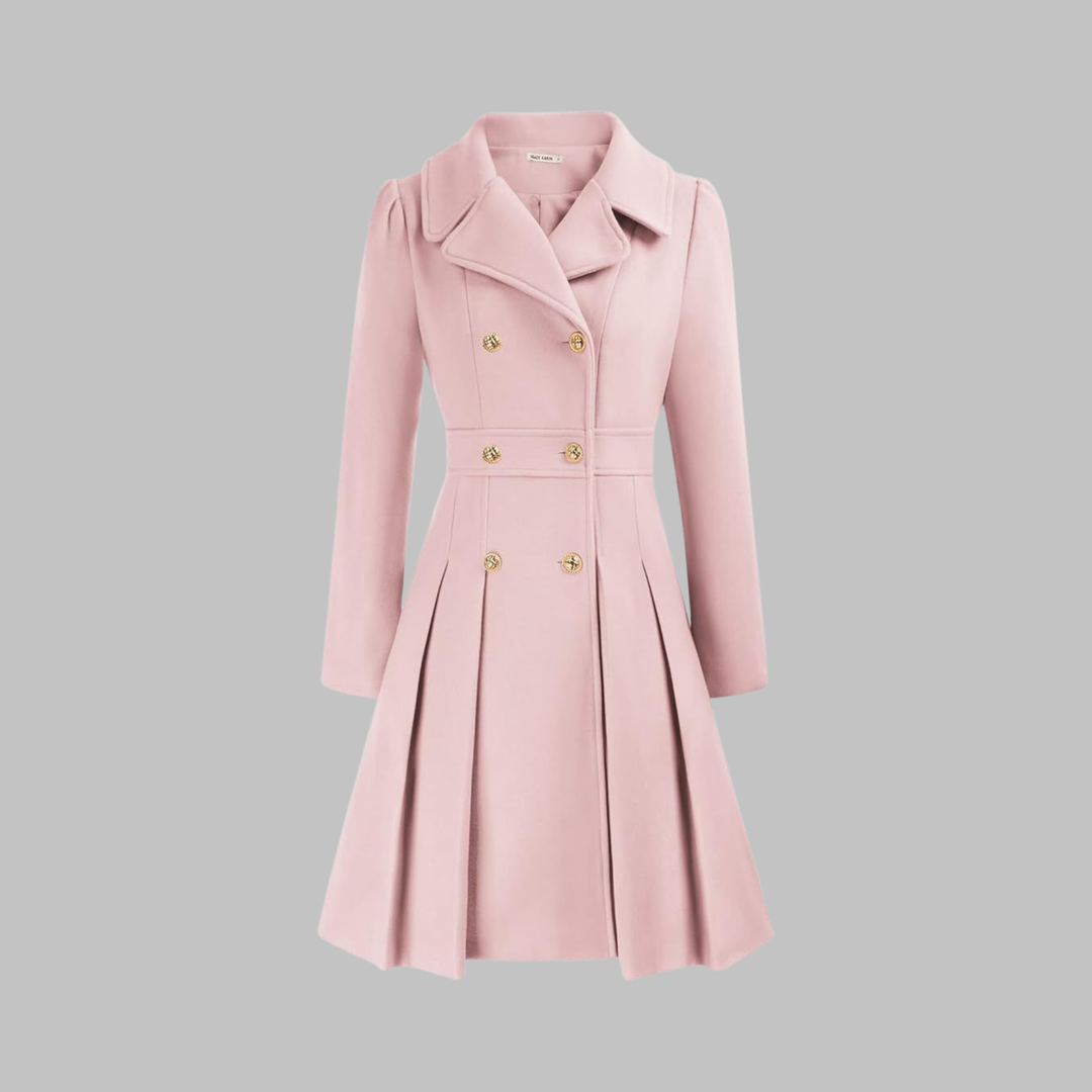 Jacinta | Classy Double Button Long Sleeve Coat