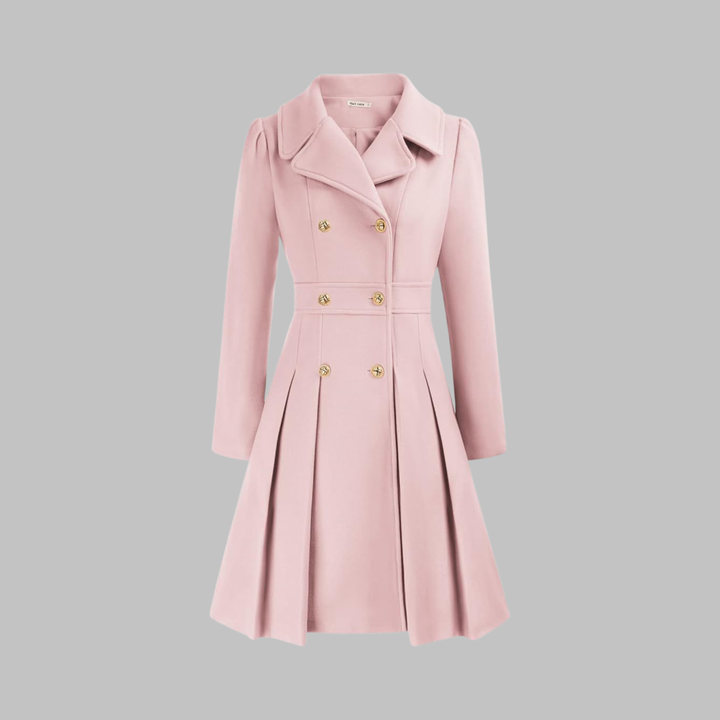 Jacinta | Classy Double Button Long Sleeve Coat