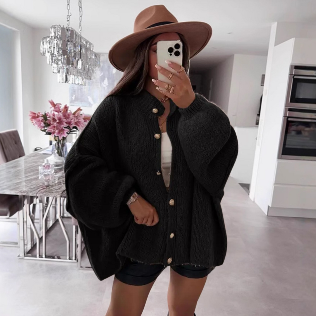 Annabelle | Classic Button-Down Long Sleeve Cardigan