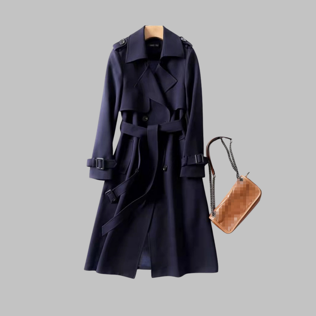 Isabelle | Elegant Knee-Length Loose Fit Coat