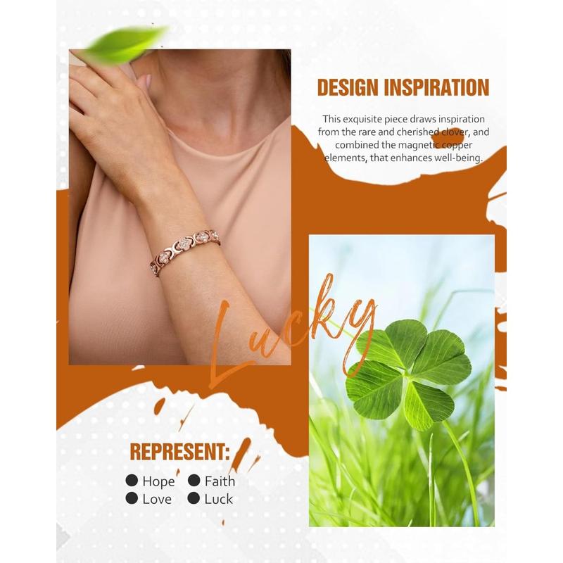 Paige | Elegant Magnetic Copper Bangle