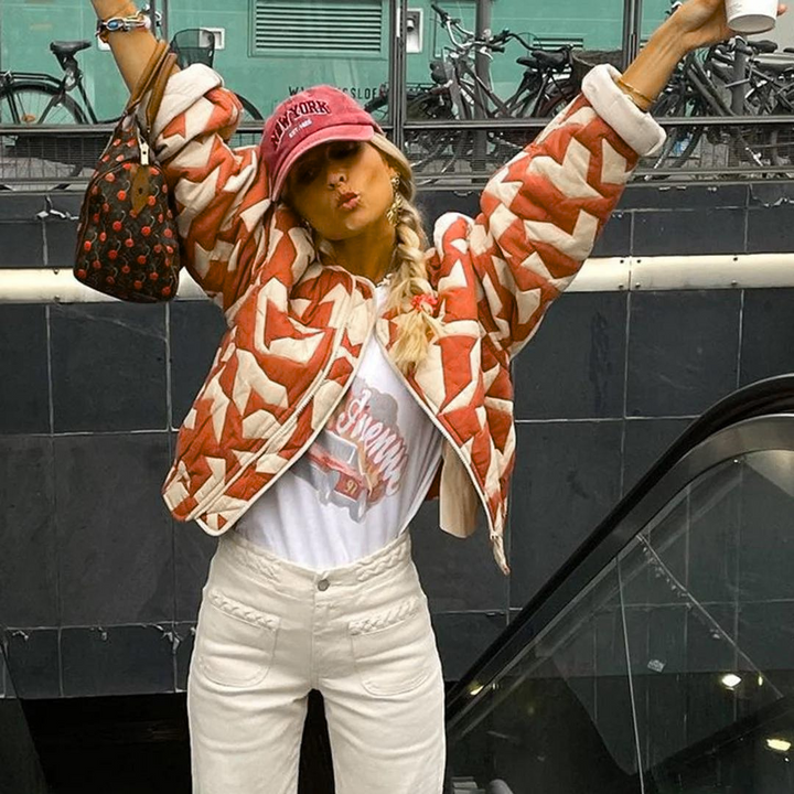 Ella | Trendy Printed Jacket