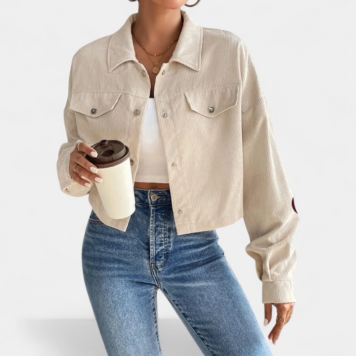 Paige | Relaxed Corduroy Drop Shoulder Jacket