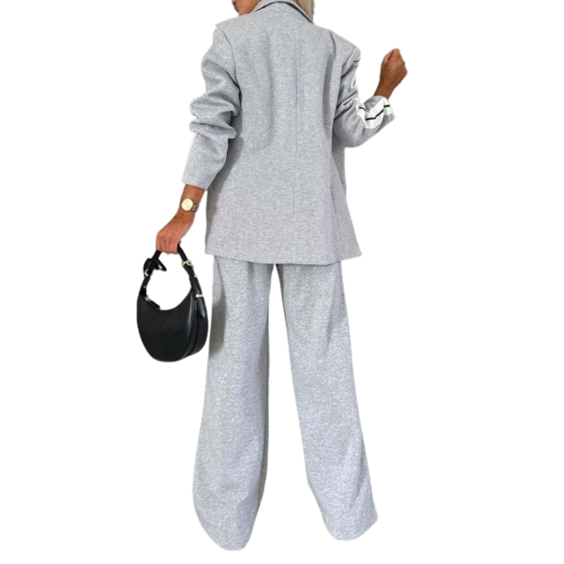 Hannah | Casual Striped Two-Piece Set