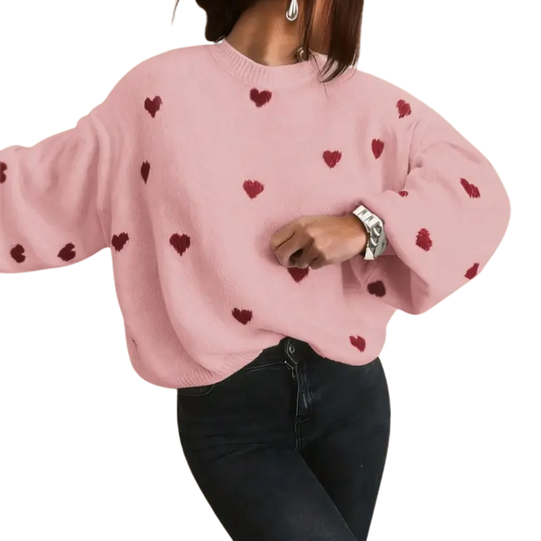 Ava | Cosy Halloween Print Drop Shoulder Sweater