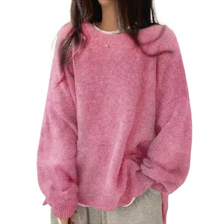 Harper | Cosy Drop Shoulder Split Hem Sweater