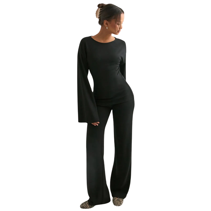 Amelia | Flare Sleeve Casual Two-Piece Set