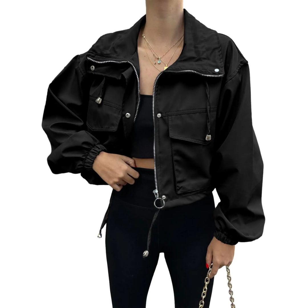 Mia | Sleek Zip-Up Windbreaker Jacket
