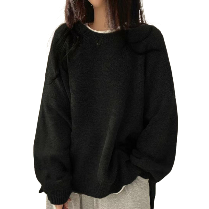 Harper | Cosy Drop Shoulder Split Hem Sweater