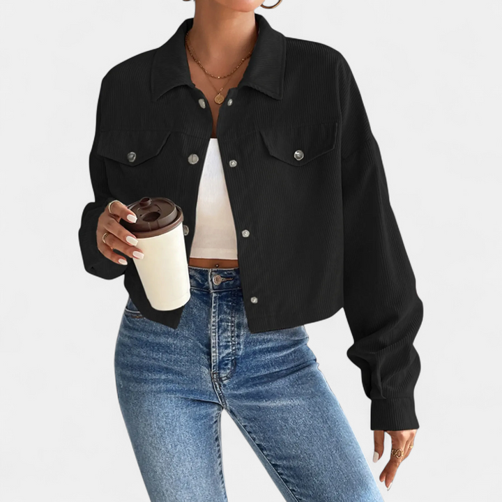 Paige | Relaxed Corduroy Drop Shoulder Jacket