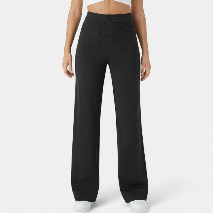 Georgia | Relaxed High-Waist Straight-Leg Pants