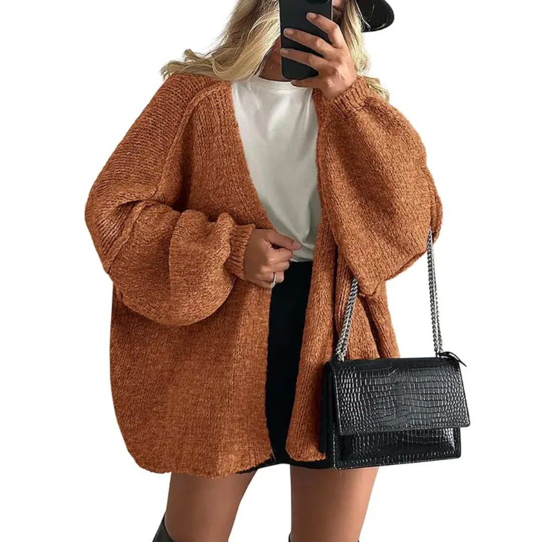 Whitney | Cosy Oversized Open Front Cardigan Sweater