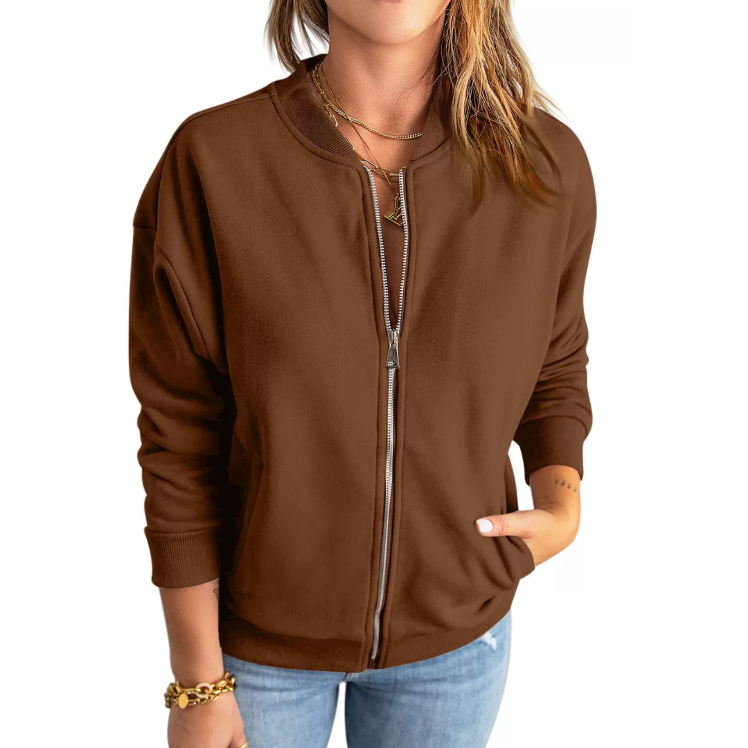 Joanna | Zip-Up Casual Loose Sweatshirt Jacket