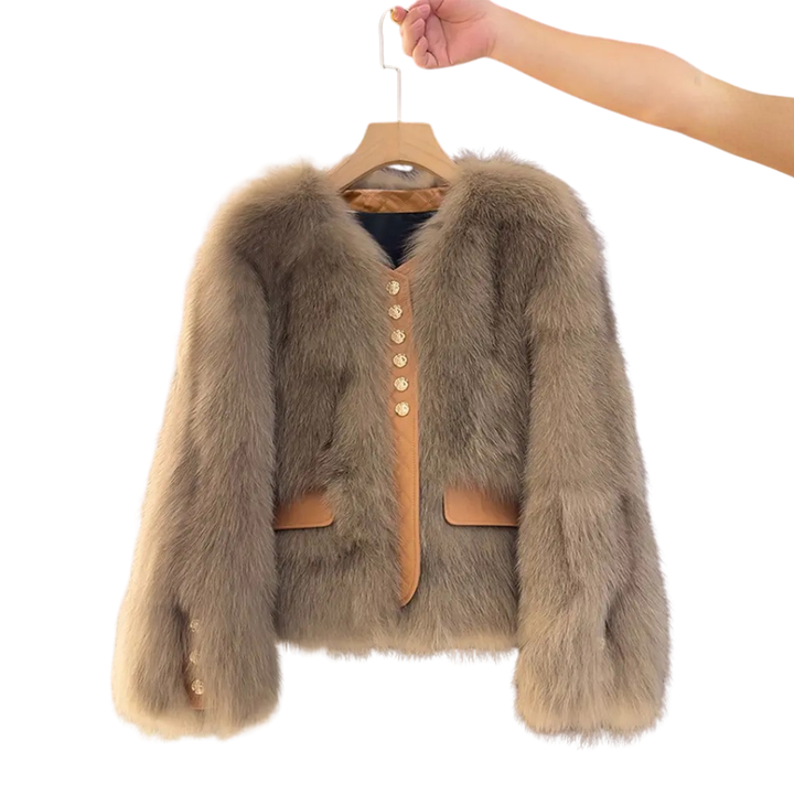 Alana | Korean Faux Fox Fur Coat