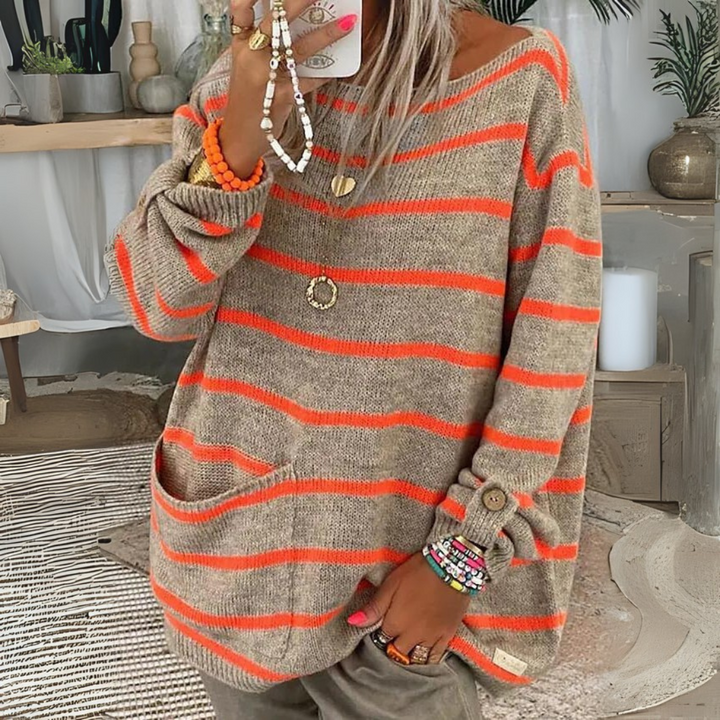 Vanessa | Casual Drop Shoulder Long Sleeve Sweater