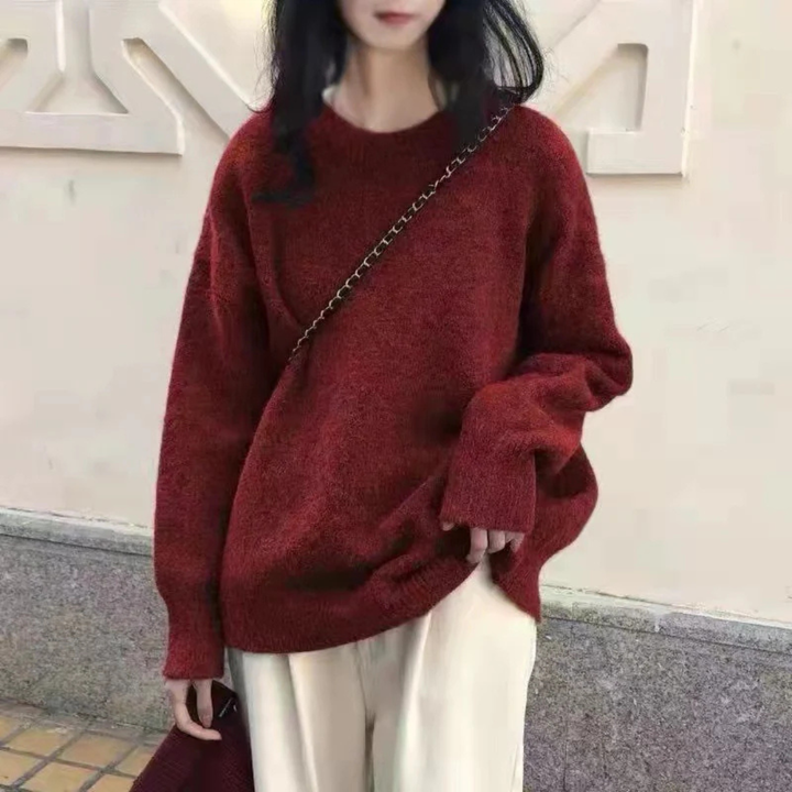 Wendy | Classic Drop Shoulder Long Sleeve Sweater