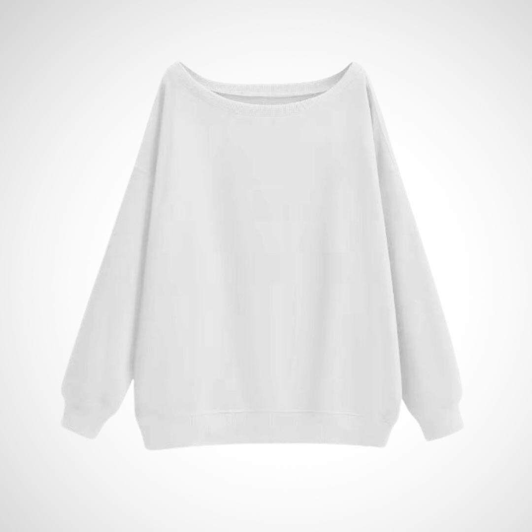Megan | Casual Scoop Neck Long Sleeve Sweater