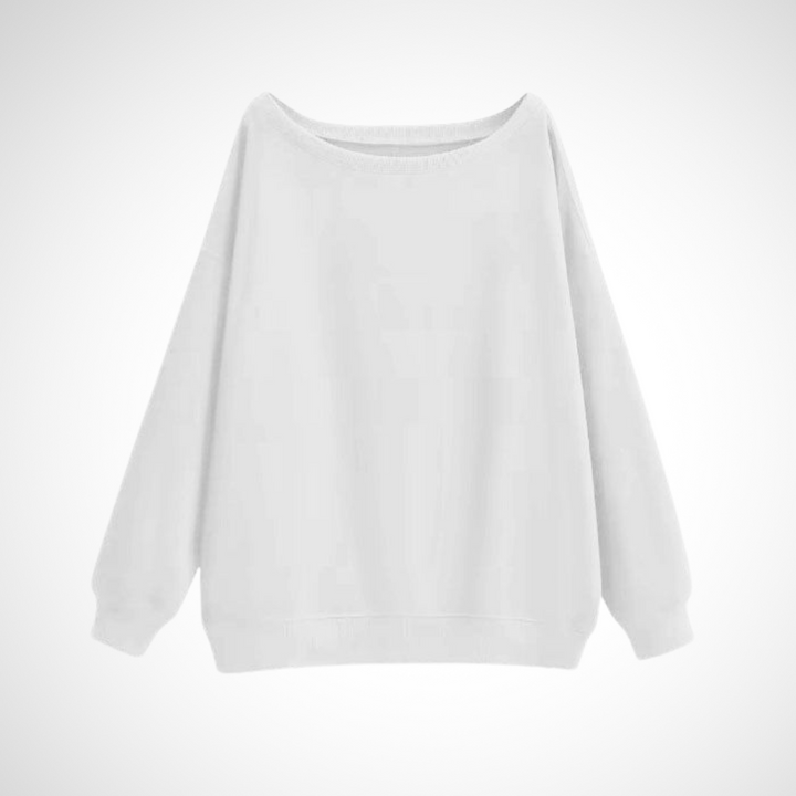 Megan | Casual Scoop Neck Long Sleeve Sweater