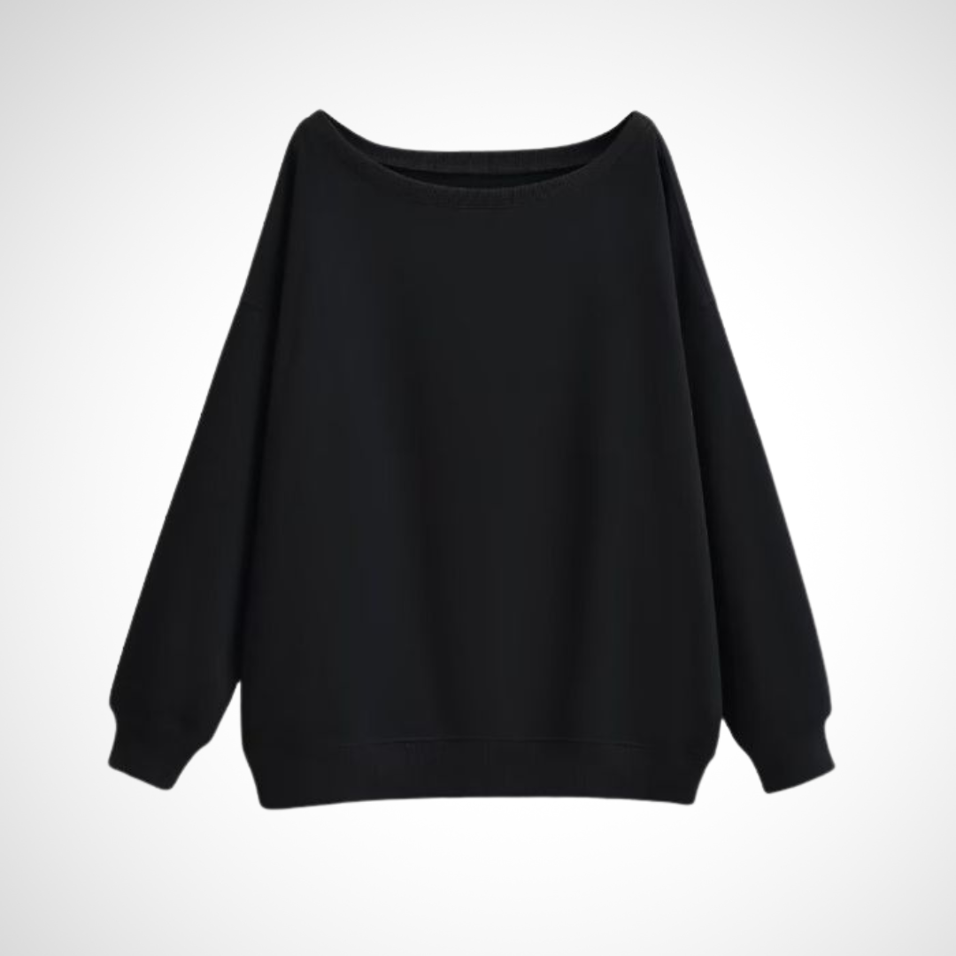 Megan | Casual Scoop Neck Long Sleeve Sweater