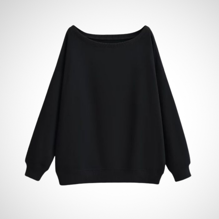 Megan | Casual Scoop Neck Long Sleeve Sweater