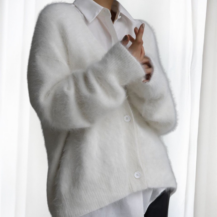 Elsie | Comfy Button Front Drop Shoulder Cardigan