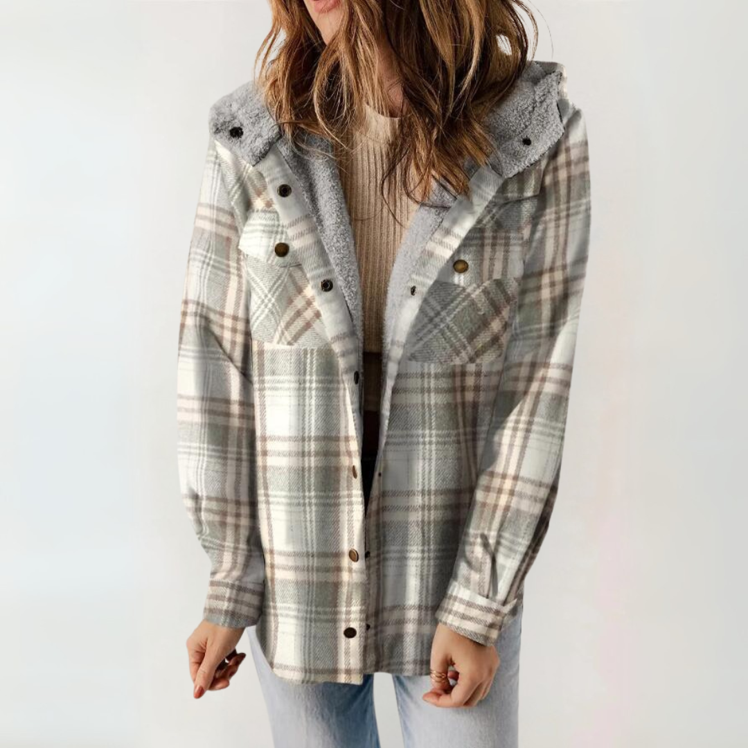 Millie | Casual Long Sleeve Button Front Hooded Coat