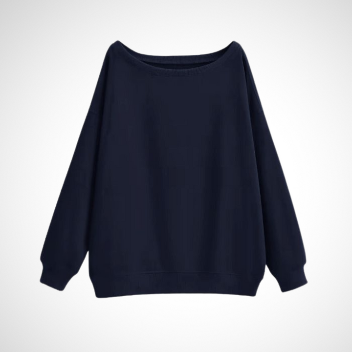 Megan | Casual Scoop Neck Long Sleeve Sweater
