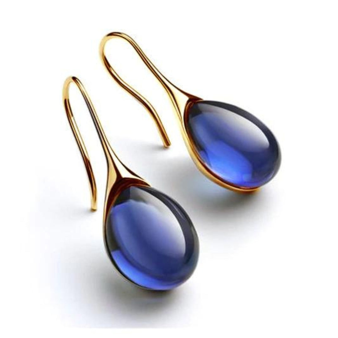 Kristy | Crystal Drop Earrings in Gold and Silver