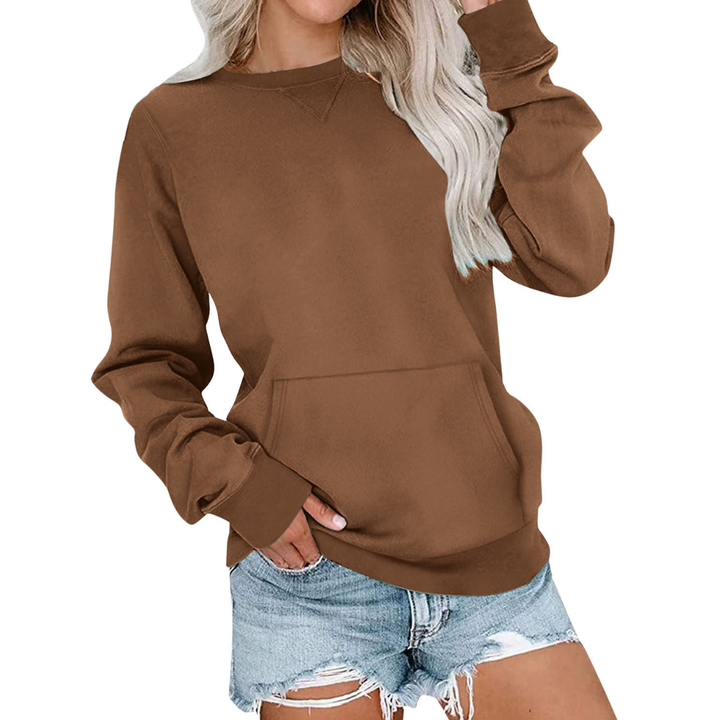 Charlotte | Cosy Solid Oversized Pullover Sweatshirt
