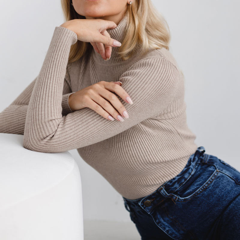 Kylie | Ribbed Turtleneck Sweater