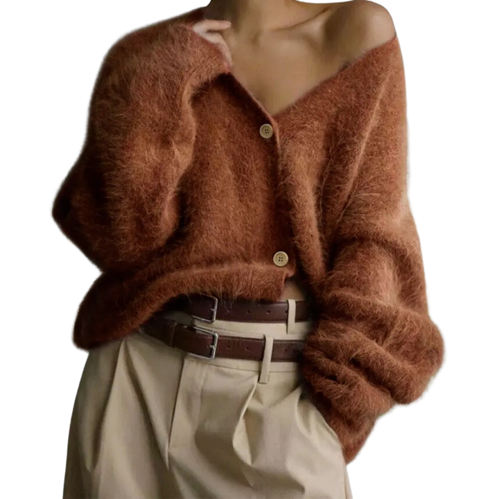 Yasmin | Cosy V-Neck Button Cardigan