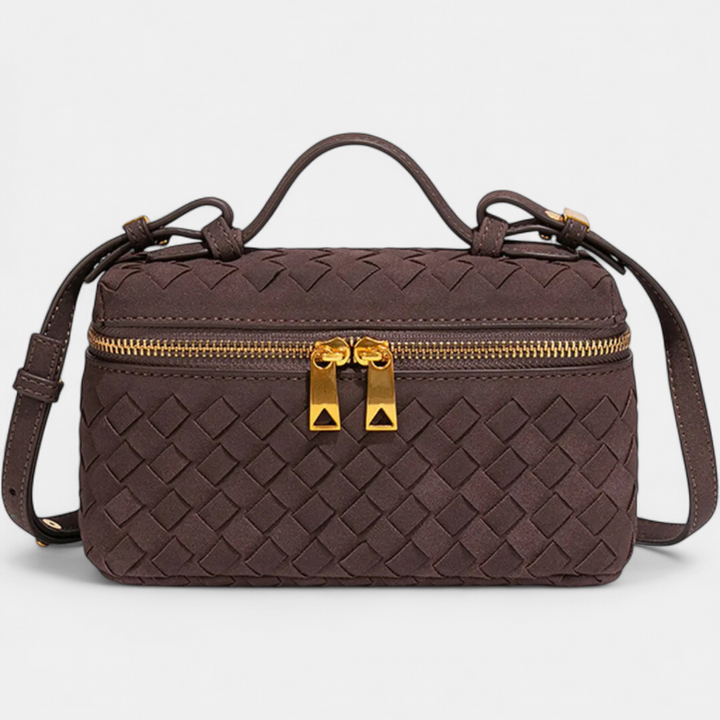 Alana | Vintage Matte Hand-Woven Box Bag
