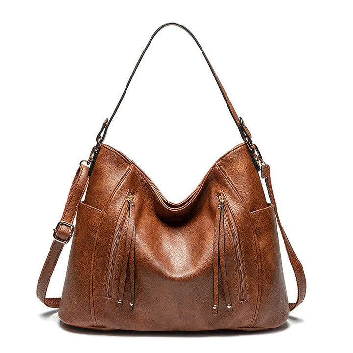 Zoe | Leather bag with fringes
