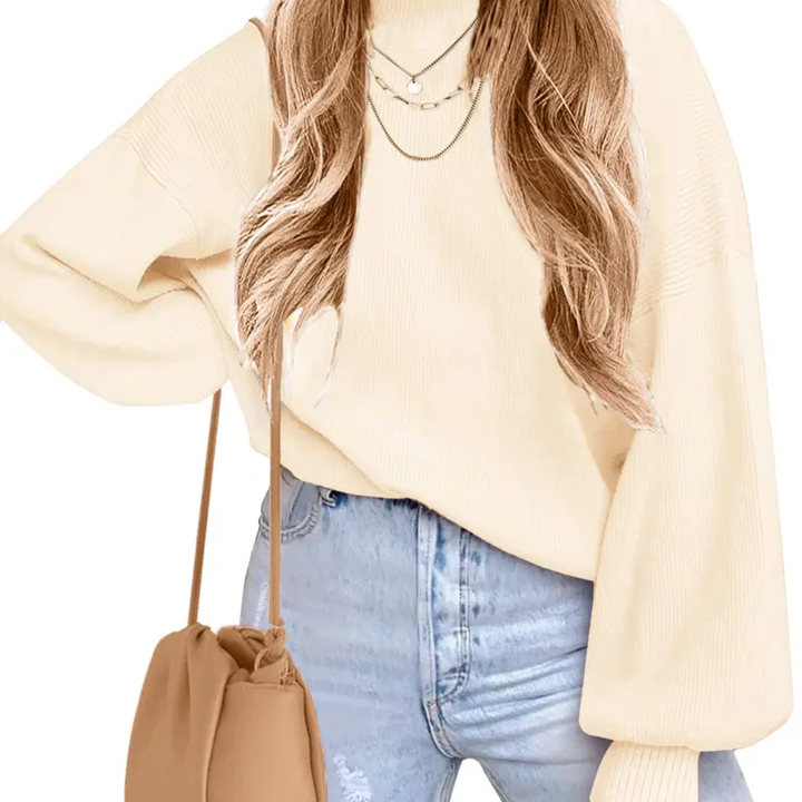 Chloe | Cosy Bat-Sleeve Side-Split Sweater