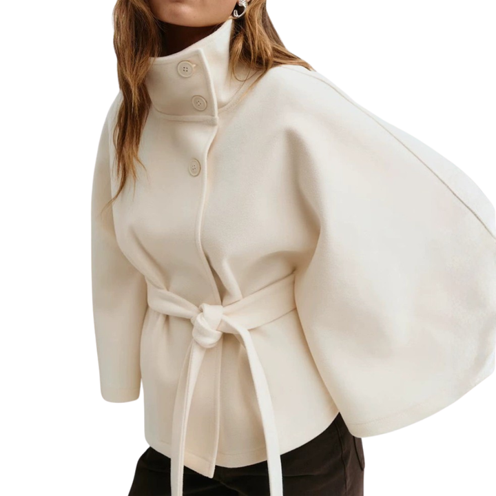 Madison | Structured Cape-Style Belted Coat