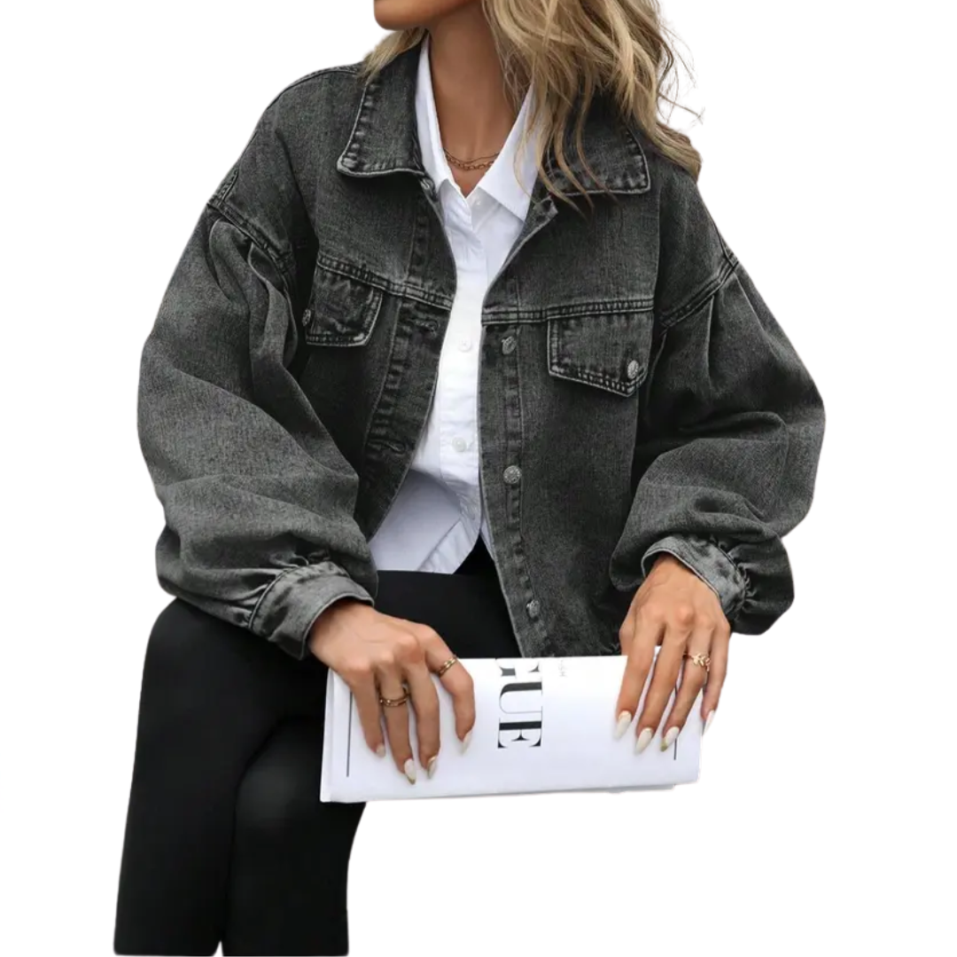 Yvette | Relaxed Distressed Street Denim Jacket