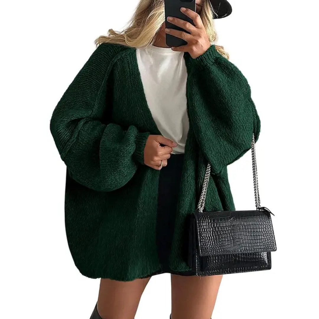 Whitney | Cosy Oversized Open Front Cardigan Sweater