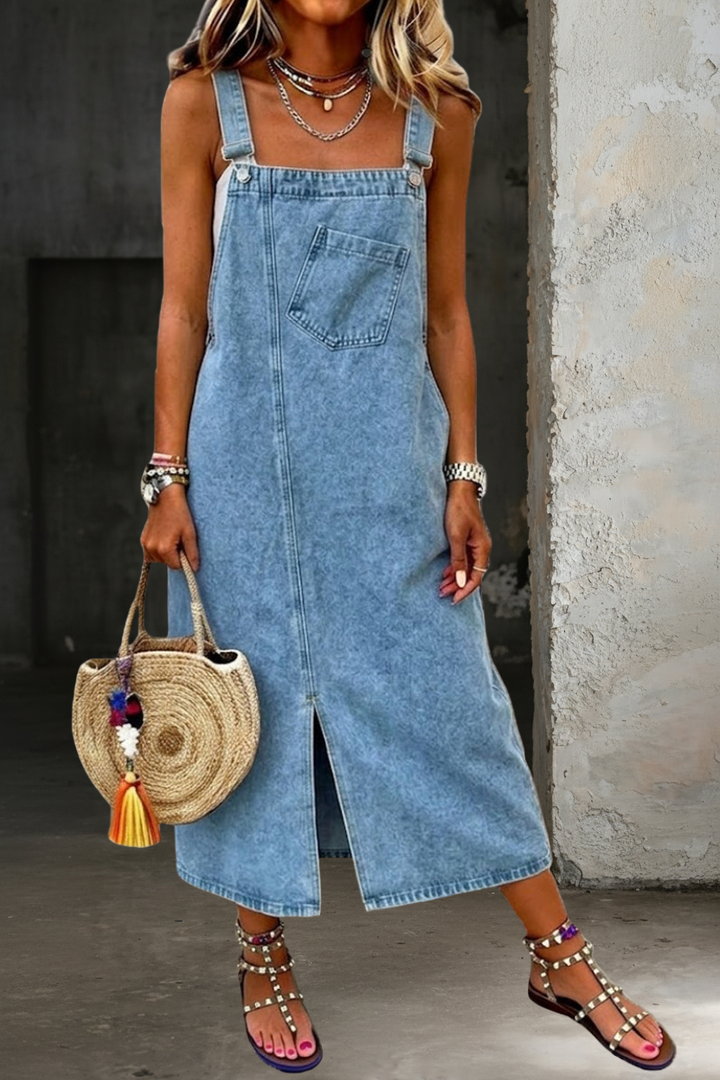 Rebecca - Casual Denim Jumper Dress