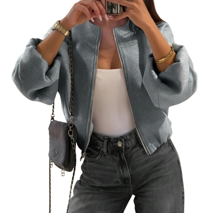 India | Street-Style Lantern Sleeve Woven Jacket