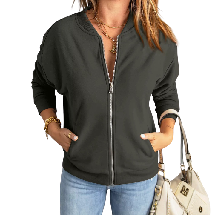 Joanna | Zip-Up Casual Loose Sweatshirt Jacket