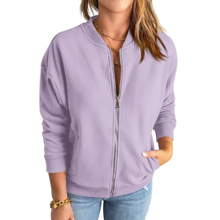 Evie | Dark Gothic Zip-Up Sweatshirt Jacket