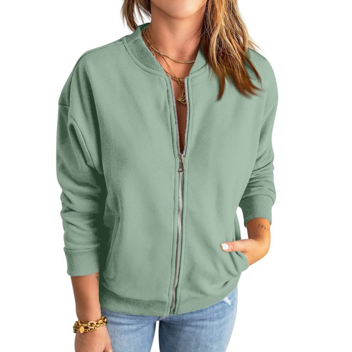 Joanna | Zip-Up Casual Loose Sweatshirt Jacket