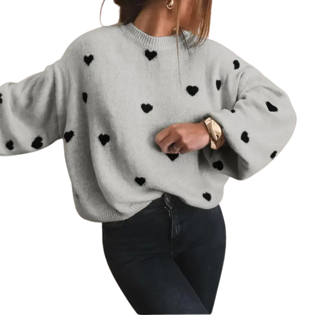 Ava | Cosy Halloween Print Drop Shoulder Sweater