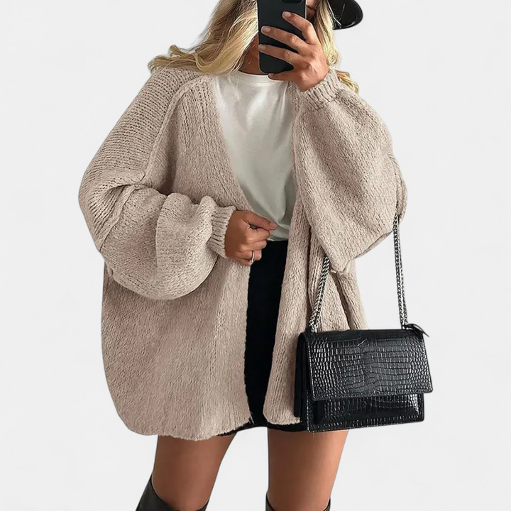 Nicole | Cosy Oversized Open-Front Cardigan