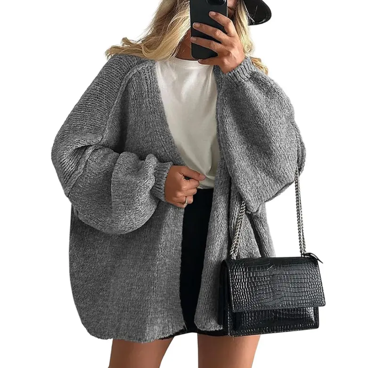 Whitney | Cosy Oversized Open Front Cardigan Sweater