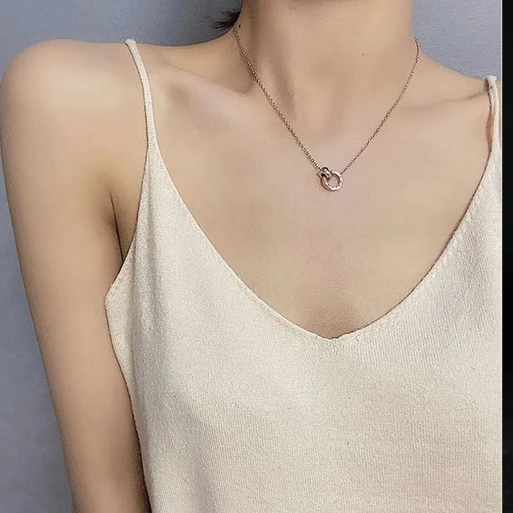 Xanthe | Roman Numeral Charm Necklace