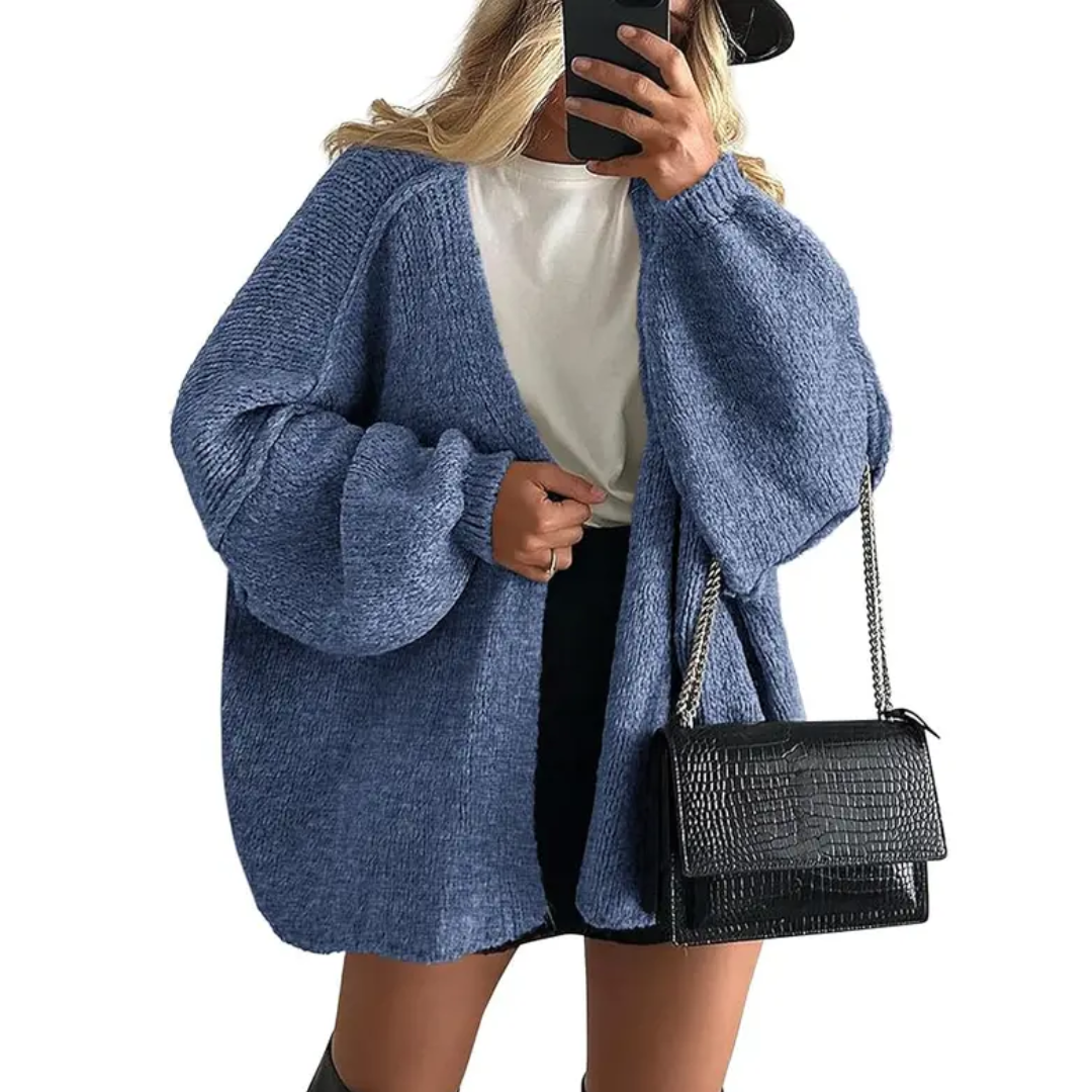 Whitney | Cosy Oversized Open Front Cardigan Sweater