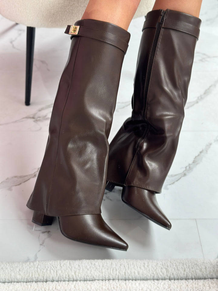 Willow | Brown Leather Boots