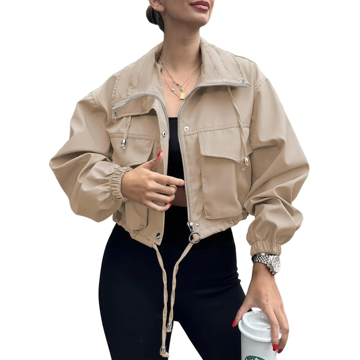 Mia | Sleek Zip-Up Windbreaker Jacket